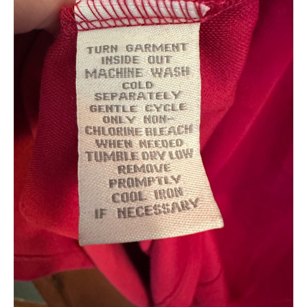 Appleseeds Solid Red Mock Turtleneck Long Sleeve Back Zipper Midi Dress Large - Picture 4 of 4